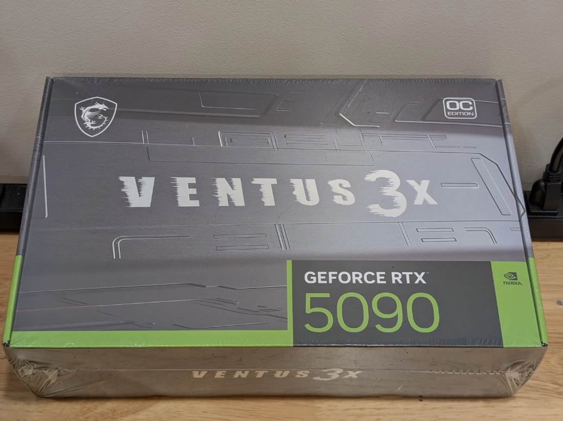 MSI GeForce RTX 5090 VENTUS 3X OC 32GB GDDR7 PCIe 5.0 Graphics Card