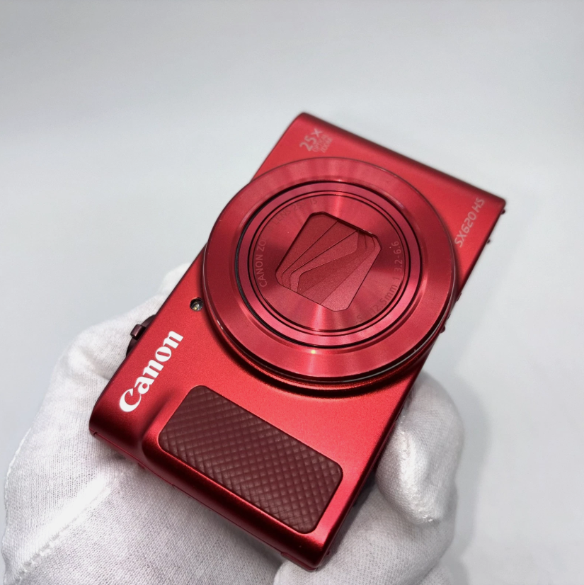 Canon PowerShot SX620 HS Red Digital Compact Camera w/ Charger Excellent
