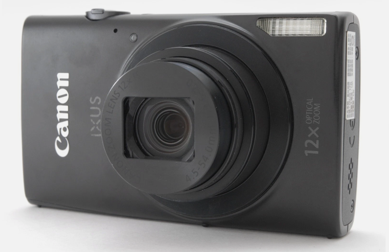Canon IXUS170 Black 20MP Compact Digital Camera From JAPAN