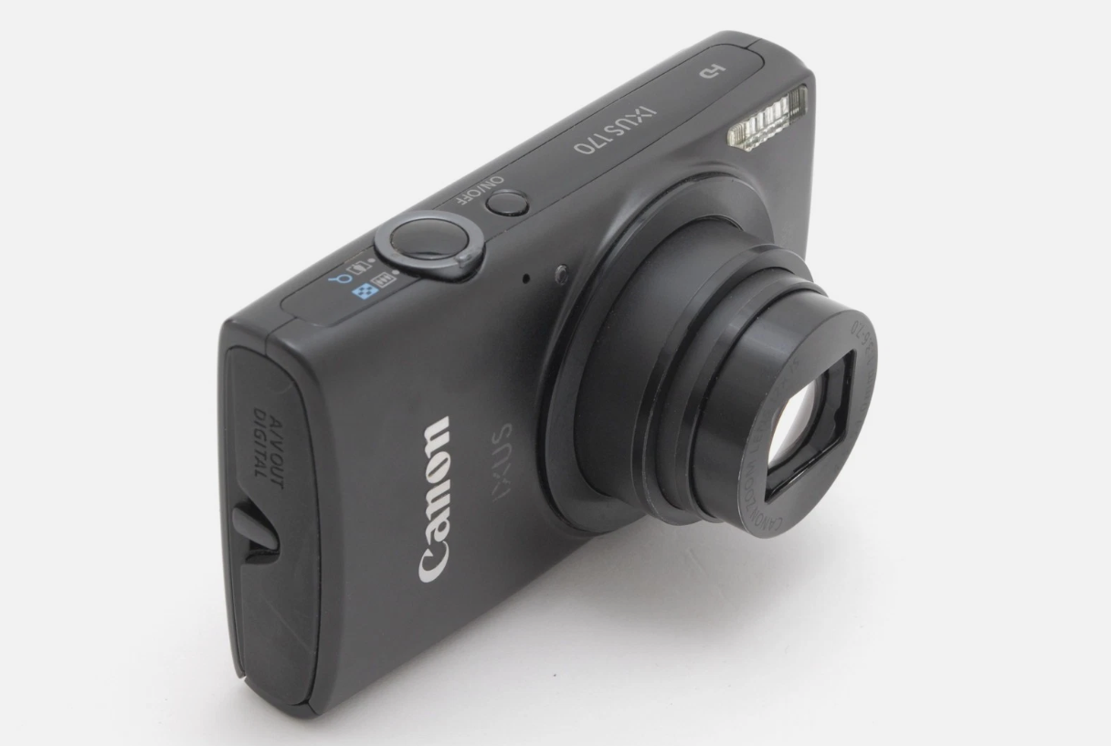 Canon IXUS170 Black 20MP Compact Digital Camera From JAPAN