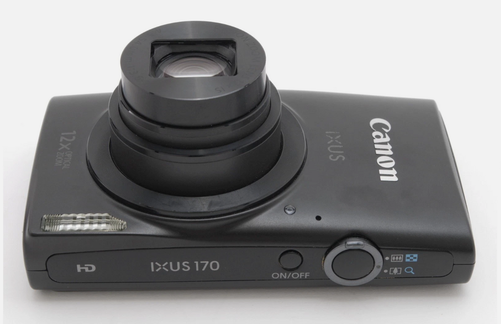 Canon IXUS170 Black 20MP Compact Digital Camera From JAPAN