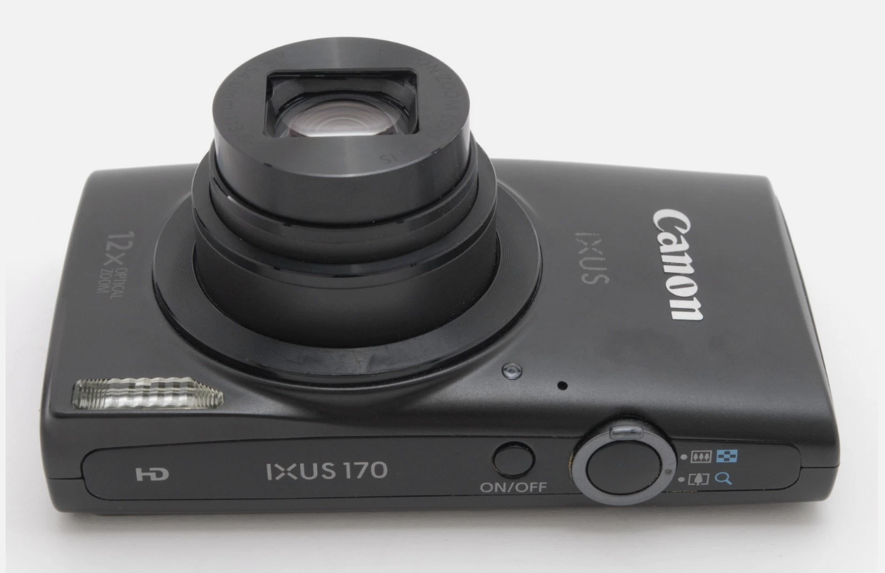 Canon IXUS170 Black 20MP Compact Digital Camera From JAPAN